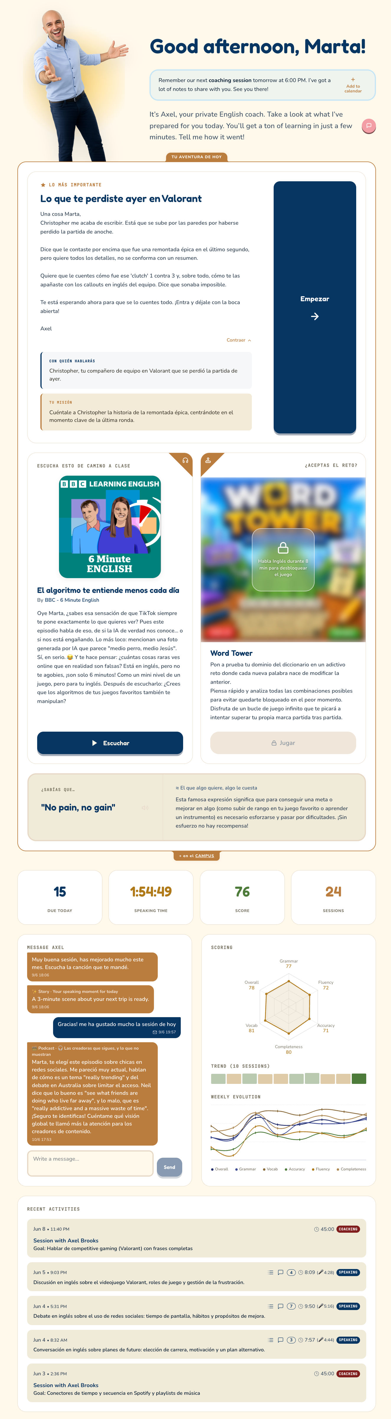 Koru Student Dashboard